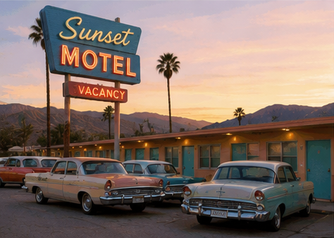 Sunset Motel in Palm Springs